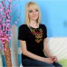 Embroidered t-shirt "Autumn Flowers"